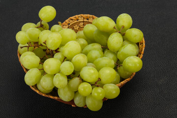 Sweet ripe Green grape branch