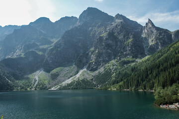 Naklejka na ściany i meble Morskie Oko in Poland / Tatra Mountains