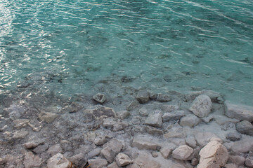 turquoise lake in Poland
