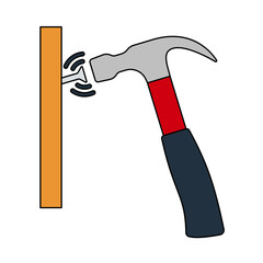 Icon Of Hammer Beat To Nail