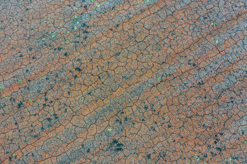 Cracked ground field harvest empty land
