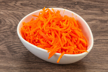 Korean carrot in the bowl