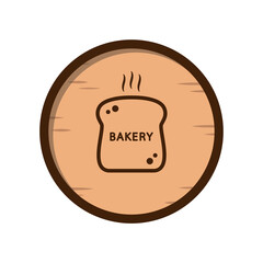 Bread vector. bread symbol. free space for text. bakery logo design.