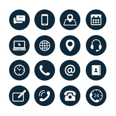 contact information icons