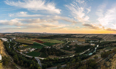 Panorámica desde el mirador de arcos de la frontera