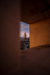 Cleveland Ohio Skyline during a beautiful sunset