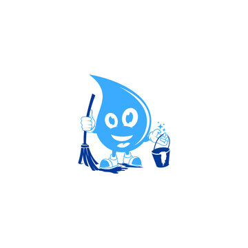 mascot for Cleaning Logo Design image
