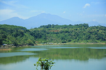 lake and mountains