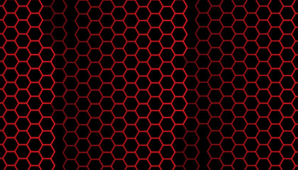 Abstract red metal background concept on black