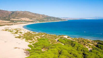 Luftbild von Valdevaqueros Strand, Spanien