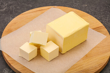 Dairy natural yellow butter piece