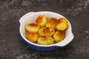 Roasted baby potato in the bowl