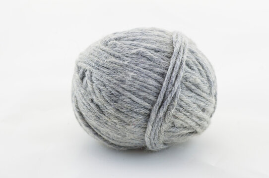 ball of gray thread