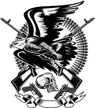 Eagle and Snake. Rifle