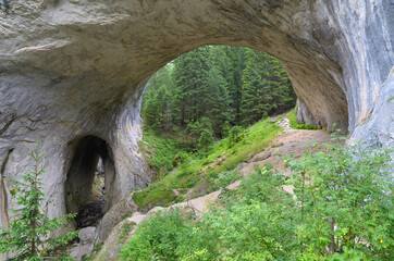 Rock formations in the Rhodopes in Bulgaria called the Marvelous Bridges