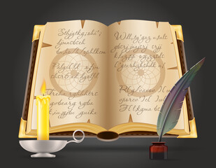 magic objects for witchcraft witch vector illustration