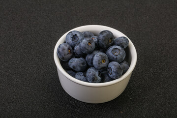 Ripe sweet tasty blueberries heap