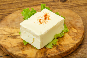 Greek traditional soft feta cheese