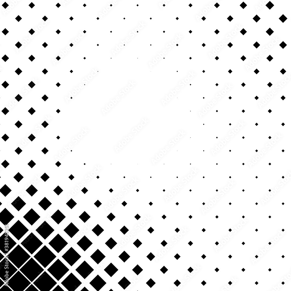 Poster squares halftone geometric background pattern and texture vector illustration