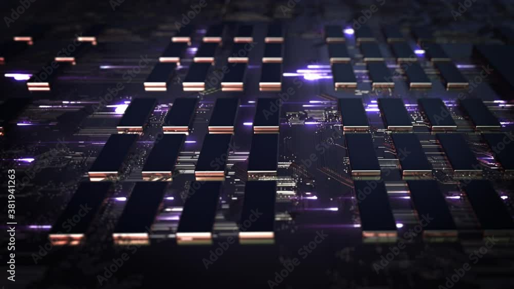 Wall mural technology background/technology background of the abstract computer motherboard, can be used in the