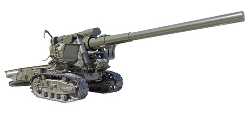 Artillery gun from the World War II age