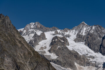 Fototapeta na wymiar Valle d’Aosta, Italy. Mont Blanc massif.