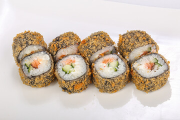 Japanese cuisine - tempura roll with fish
