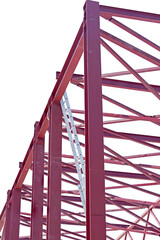 Steel Frames of A Building Under Construction