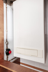 Gas water heater or Gas boiler in a home indoor