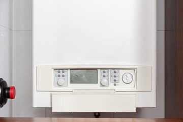 Gas water heater controlling panel