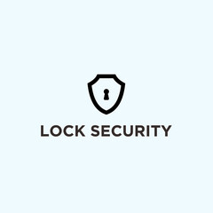 abstract padlock logo. mobile icon