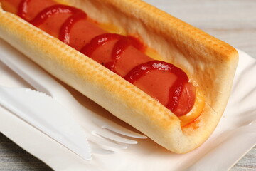 Hot Dog with Ketchup