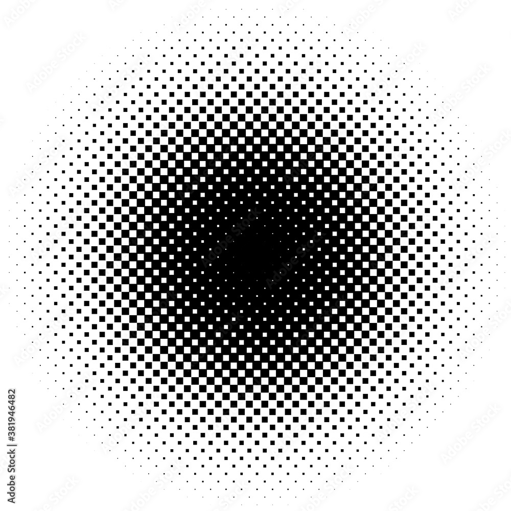 Poster halftone vector illustration. geometric half tone design element
