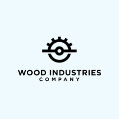 abstract saw logo. construction icon