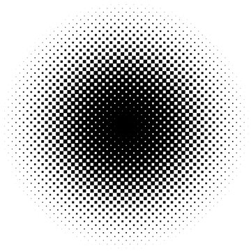 Halftone vector illustration. Geometric half tone design element