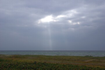 Sonnenstrahl über der Ostsee