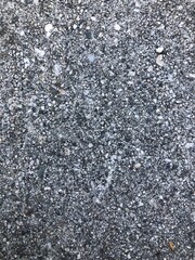 Gravel concrete from the road