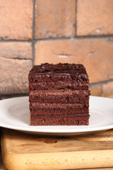 Chocolate layer cake.