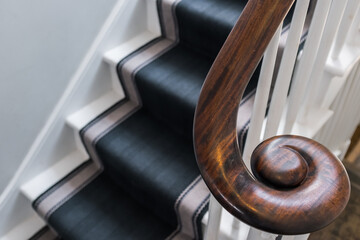 carved handrail detail