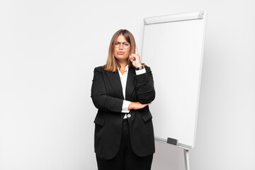  feeling like a genius holding finger proudly up in the air after realizing a great idea, saying...