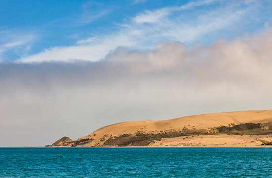 Giant sand dunes of North Head, New Zealand