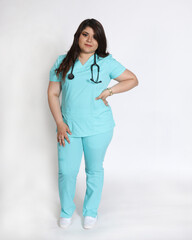 Young attractive Hispanic female nurse