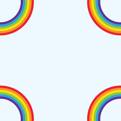 Obraz premium Abstrack beauty Rainbow Background vector illustration design