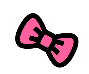 Simple pink bow