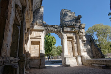 Intérieur du temple de Diane à Nîmes - Gard - France