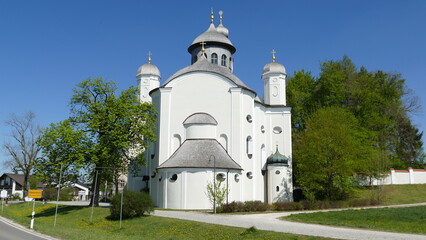 Fototapeta na wymiar Wallfahrtskirche Maria Birnbaum Sielenbach