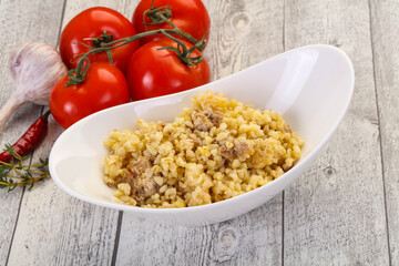 Bulgur with meat