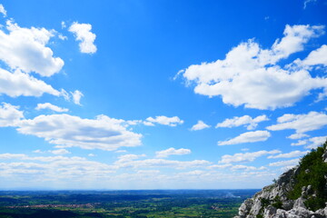 Fototapeta na wymiar A view from Mount Vukan, Homolje mountains, Serbia 