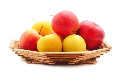 Apples in the basket.