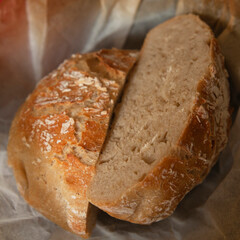 bread on a table